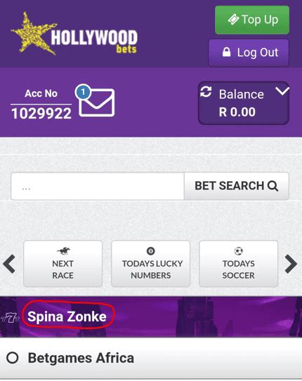 Hollywoodbets Spina Zonke — Login, Play and Download.